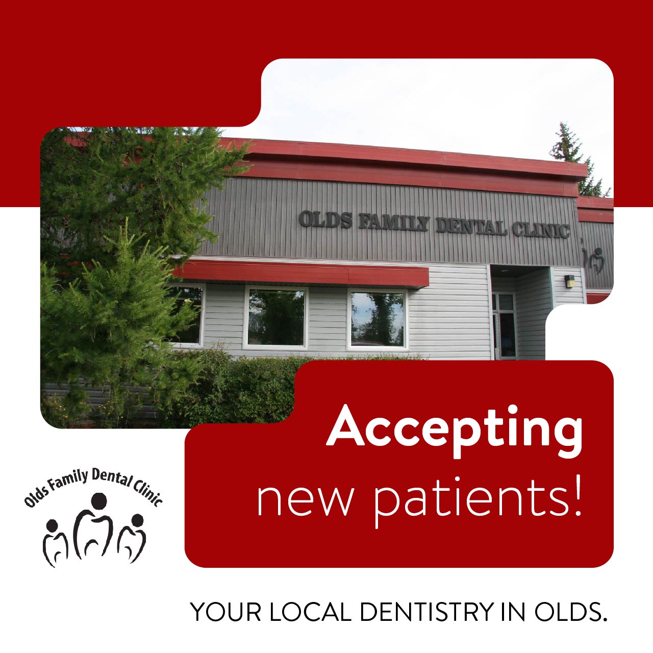 Olds Family Dental Clinic Facebook ad: Appointments Available