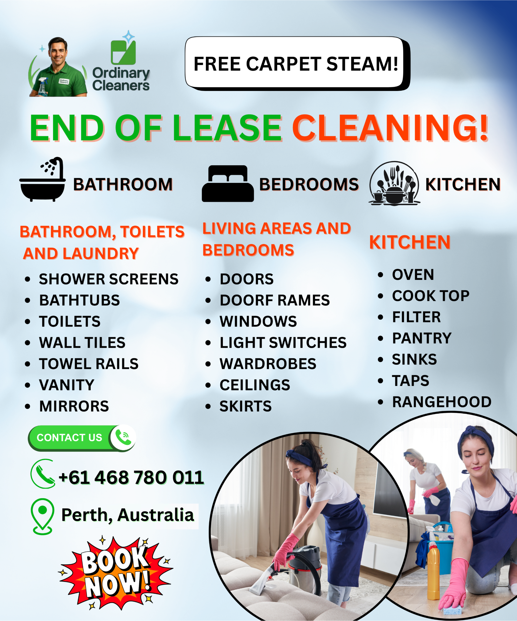Ordinary Cleaners  Facebook ad