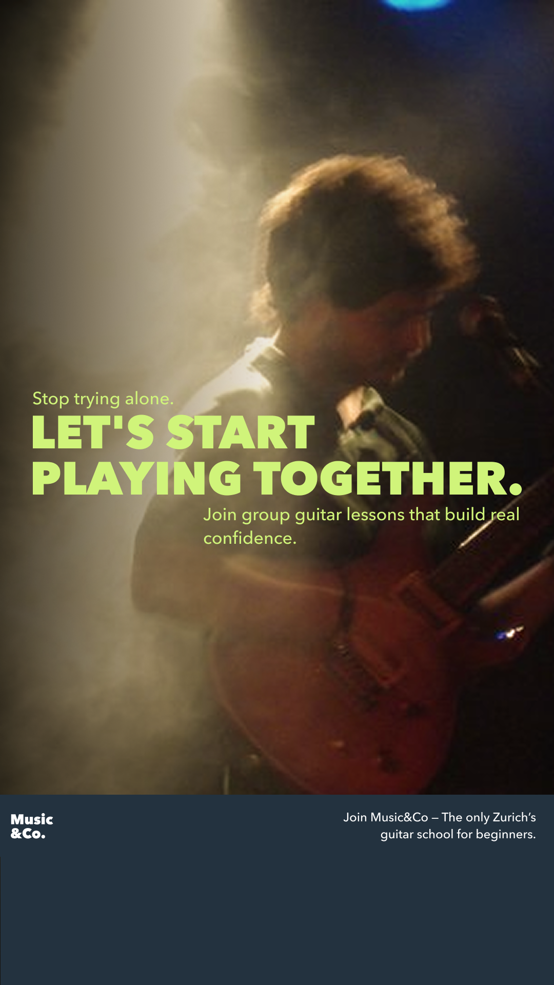 Music&Co. Facebook ad from May 20, 2026