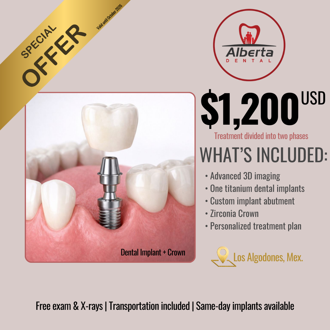 Alberta Dental Facebook ad: Specials are here at Alberta Dental.