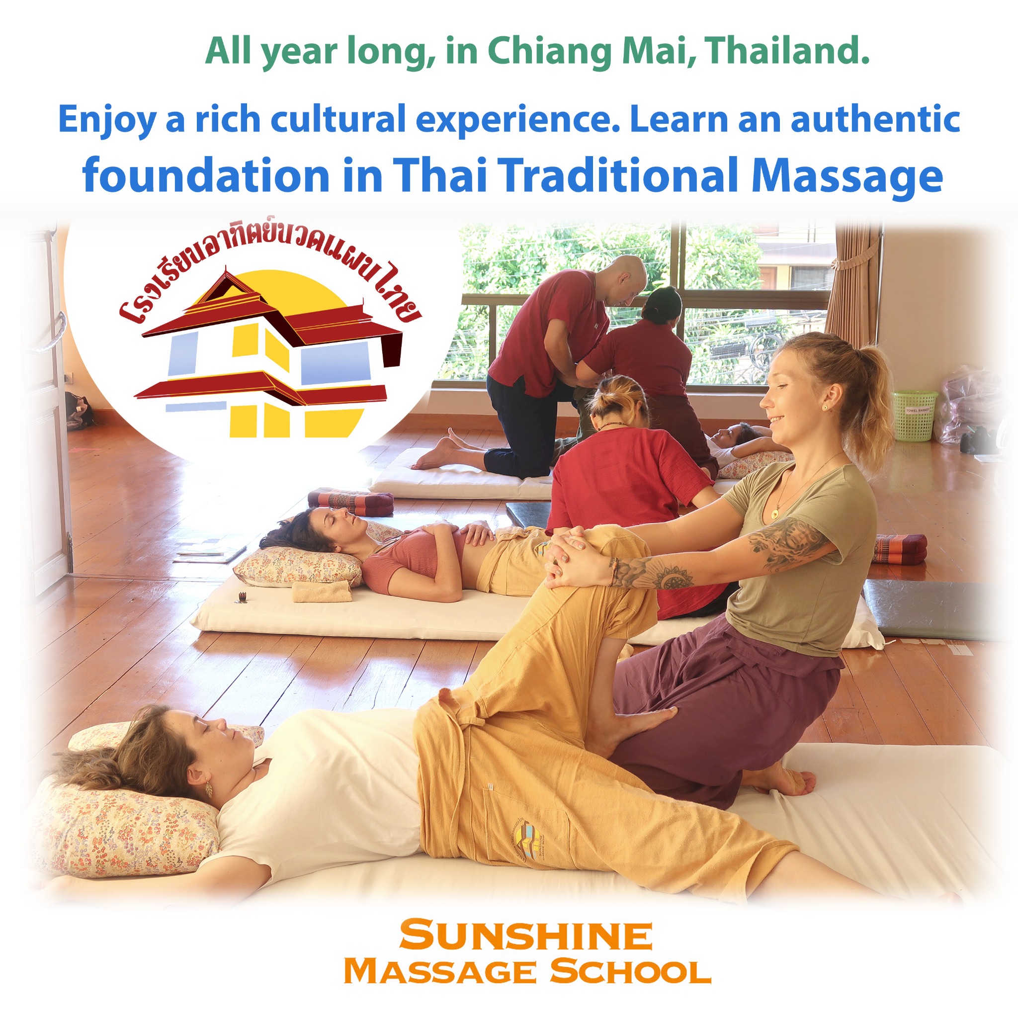 Sunshine Massage School Facebook ad