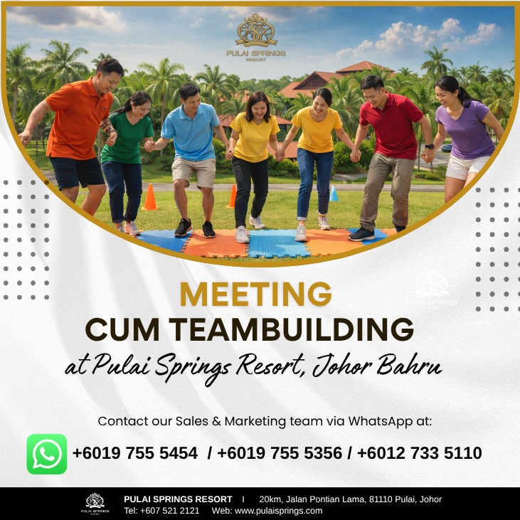 Pulai Springs Resort, Johor Bahru Facebook ad: Take your team out of the office and…