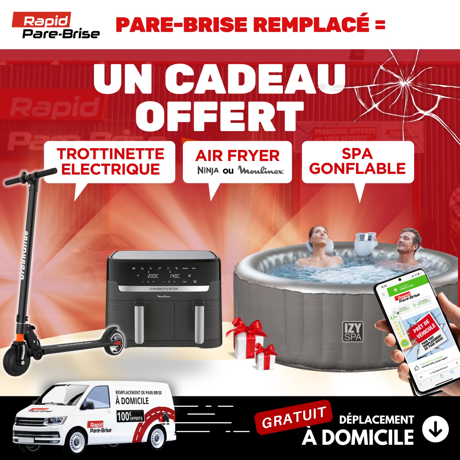 Rapid Pare-Brise - Domicile  Facebook ad