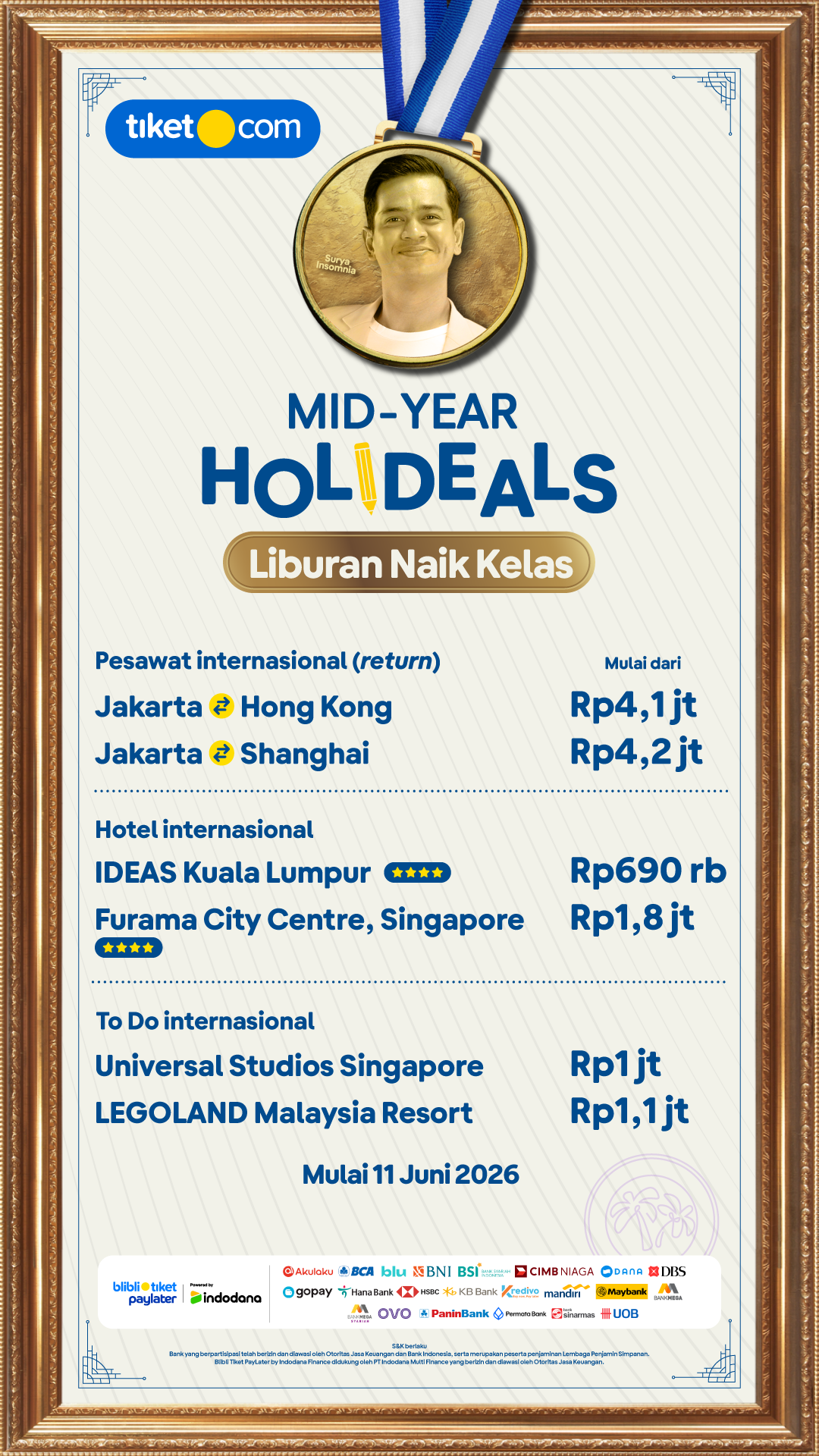Tiket.com Facebook ad