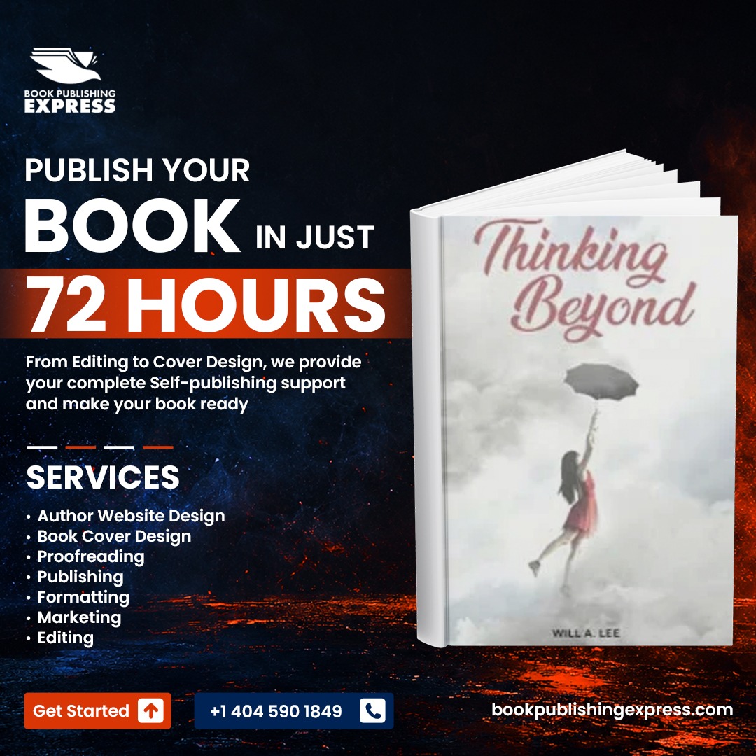 Book Publishing Express Facebook ad: Your Book Published in 72 Hours