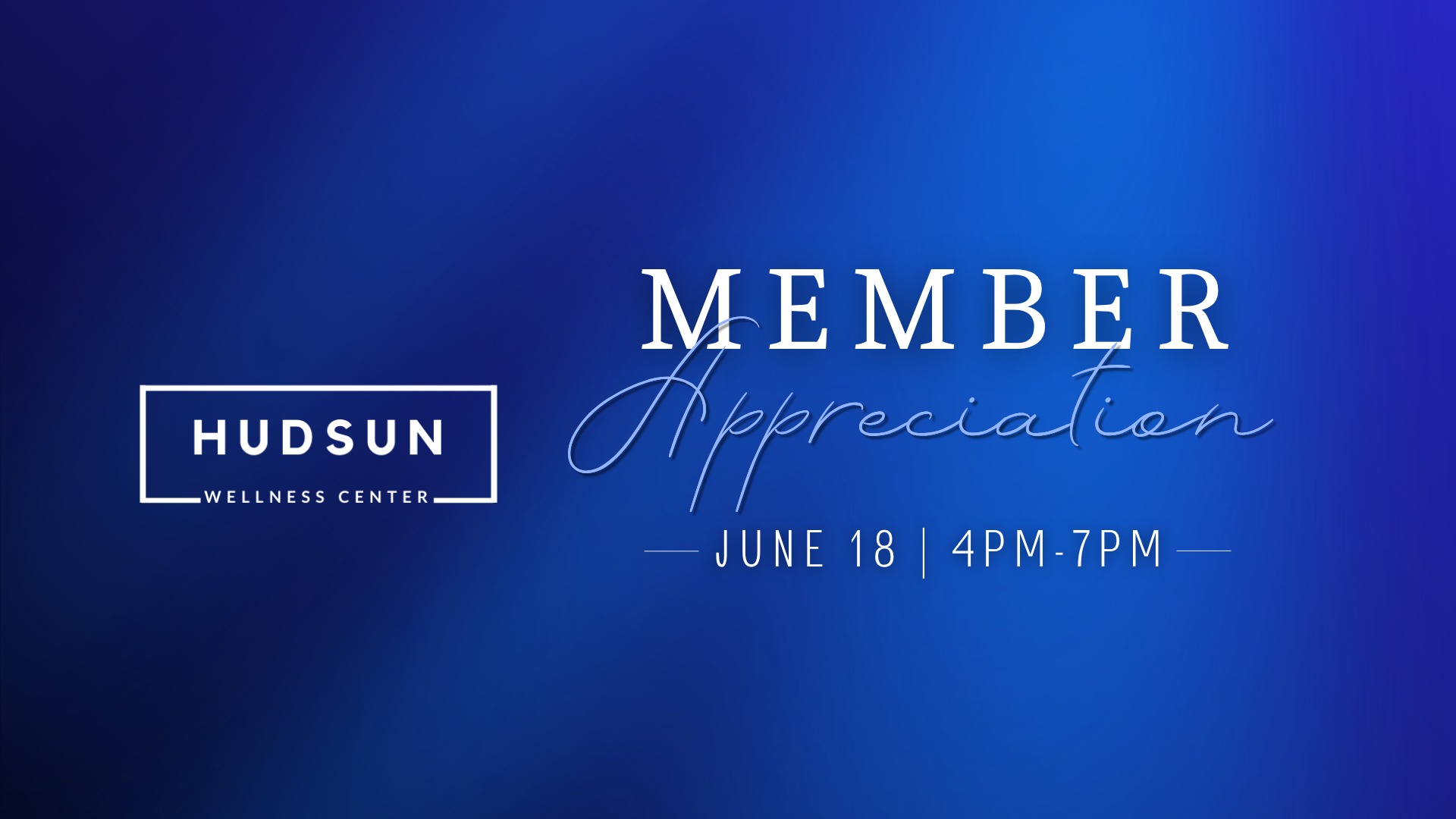 HudSun Wellness Center and Tan Facebook ad: HudSun Member Appreciation