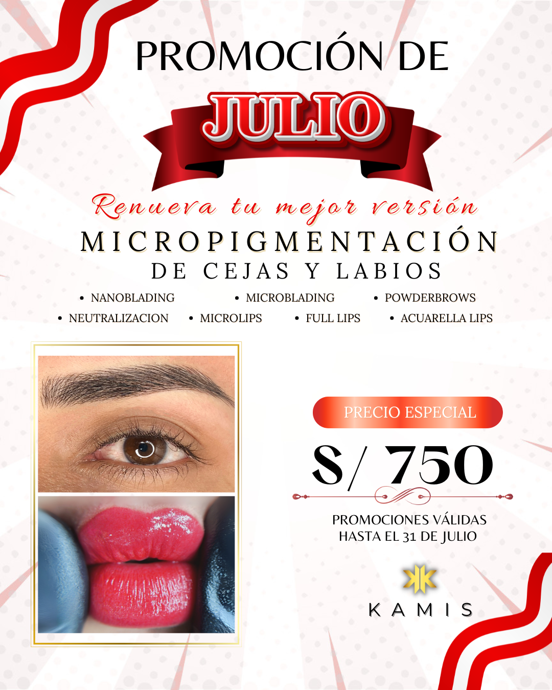 Kamis Beauty Studio Facebook ad: Este mayo, date el regalo que mereces!