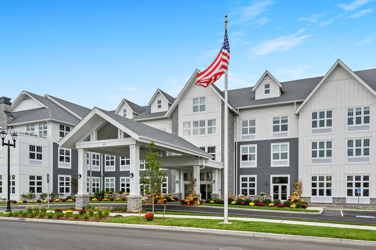 Skybrooke at Simsbury Facebook ad: Discover a warm and welcoming senior living community…