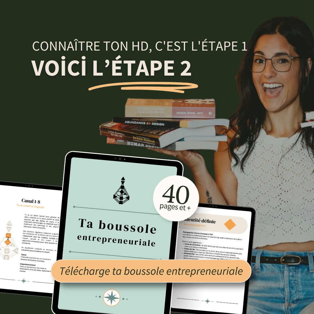 Andy Benoit - Formatrice Human Design pour entrepreneurs Facebook ad: Ta boussole HD 77$