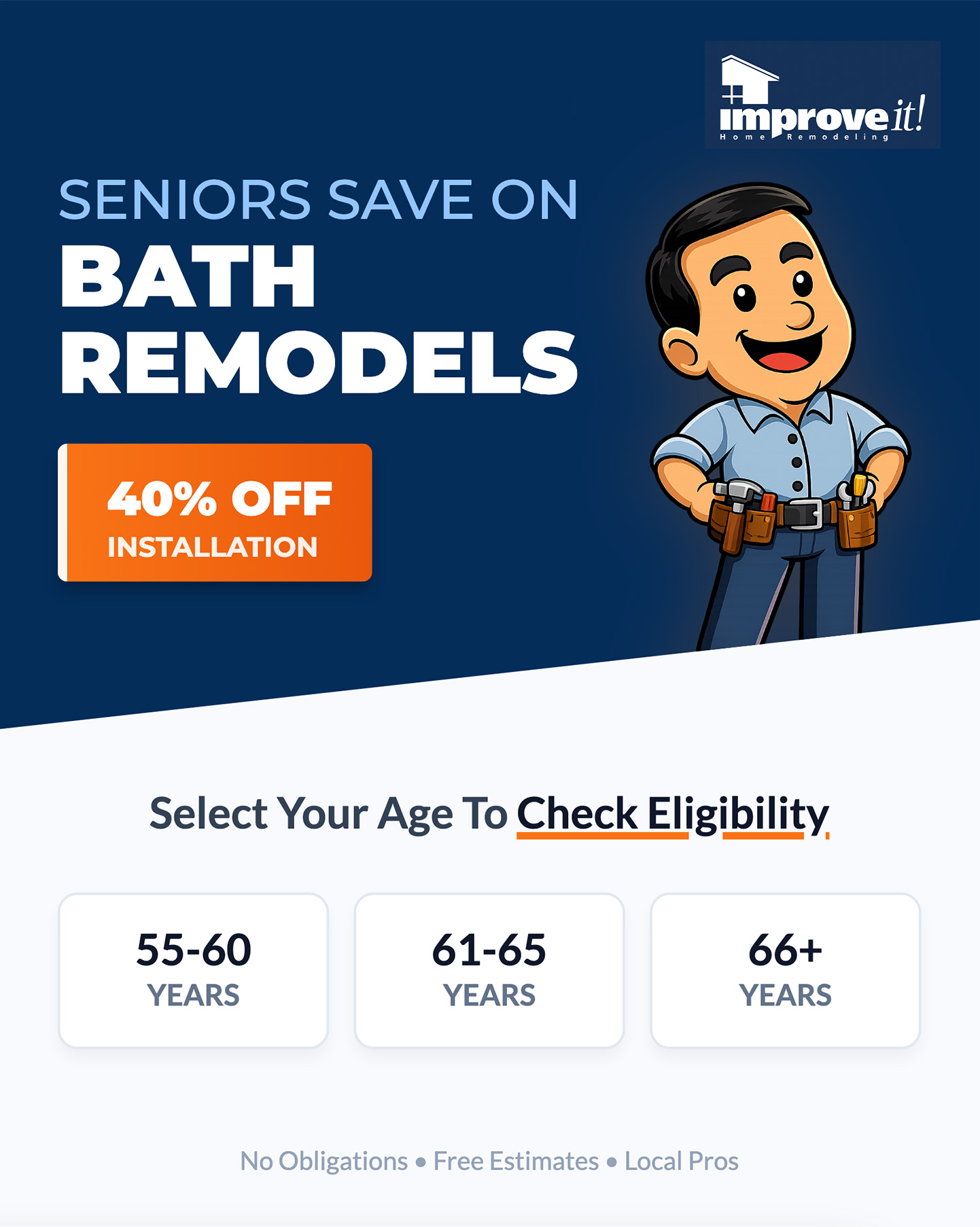 ImproveIt Bath Remodel Program Facebook ad