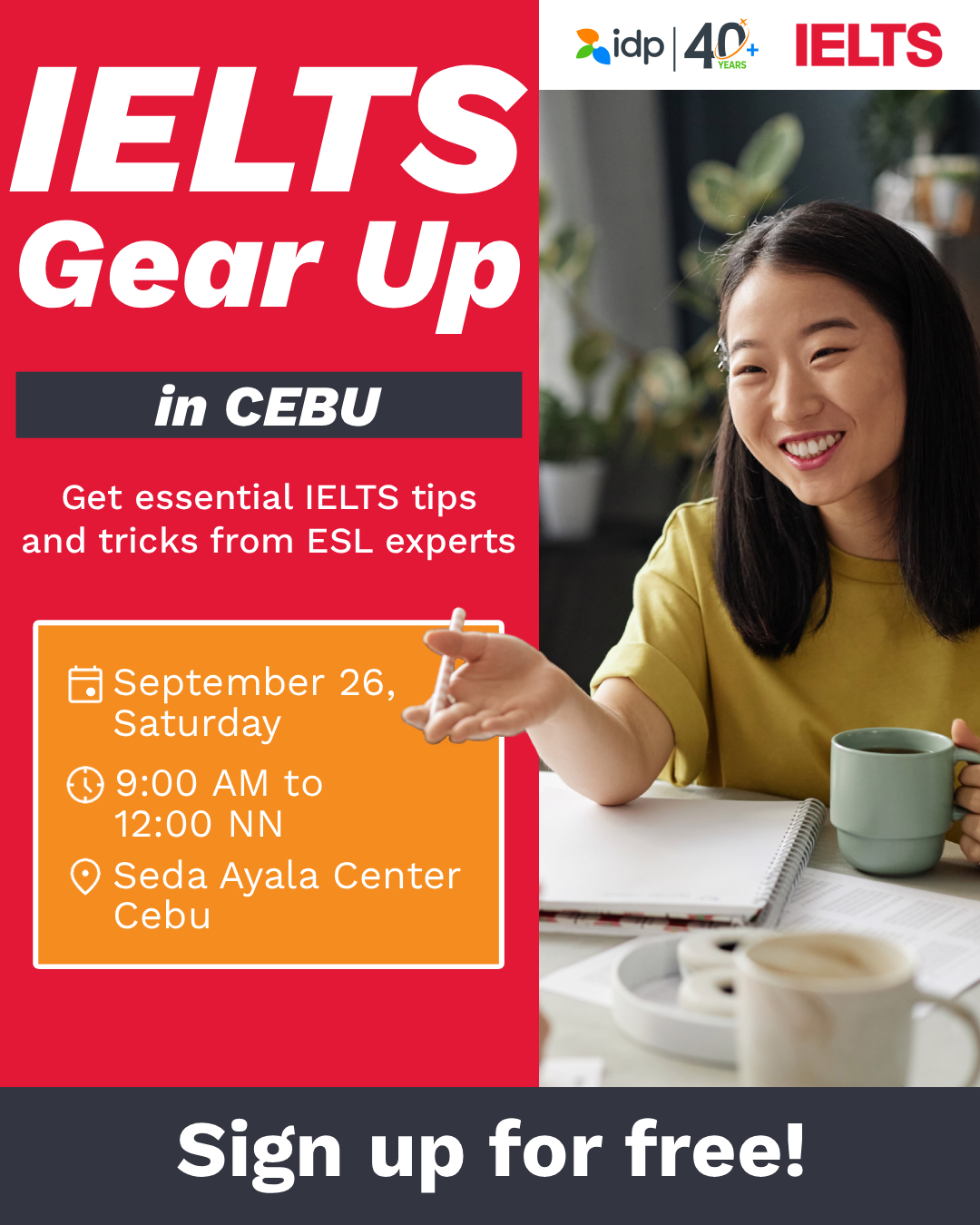 IELTS IDP Education Facebook ad: Start your 2026 with an edge for your IELTS with IDP in…