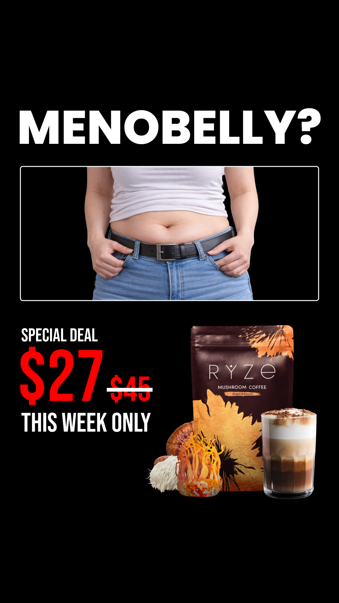 RYZE Superfoods Facebook ad