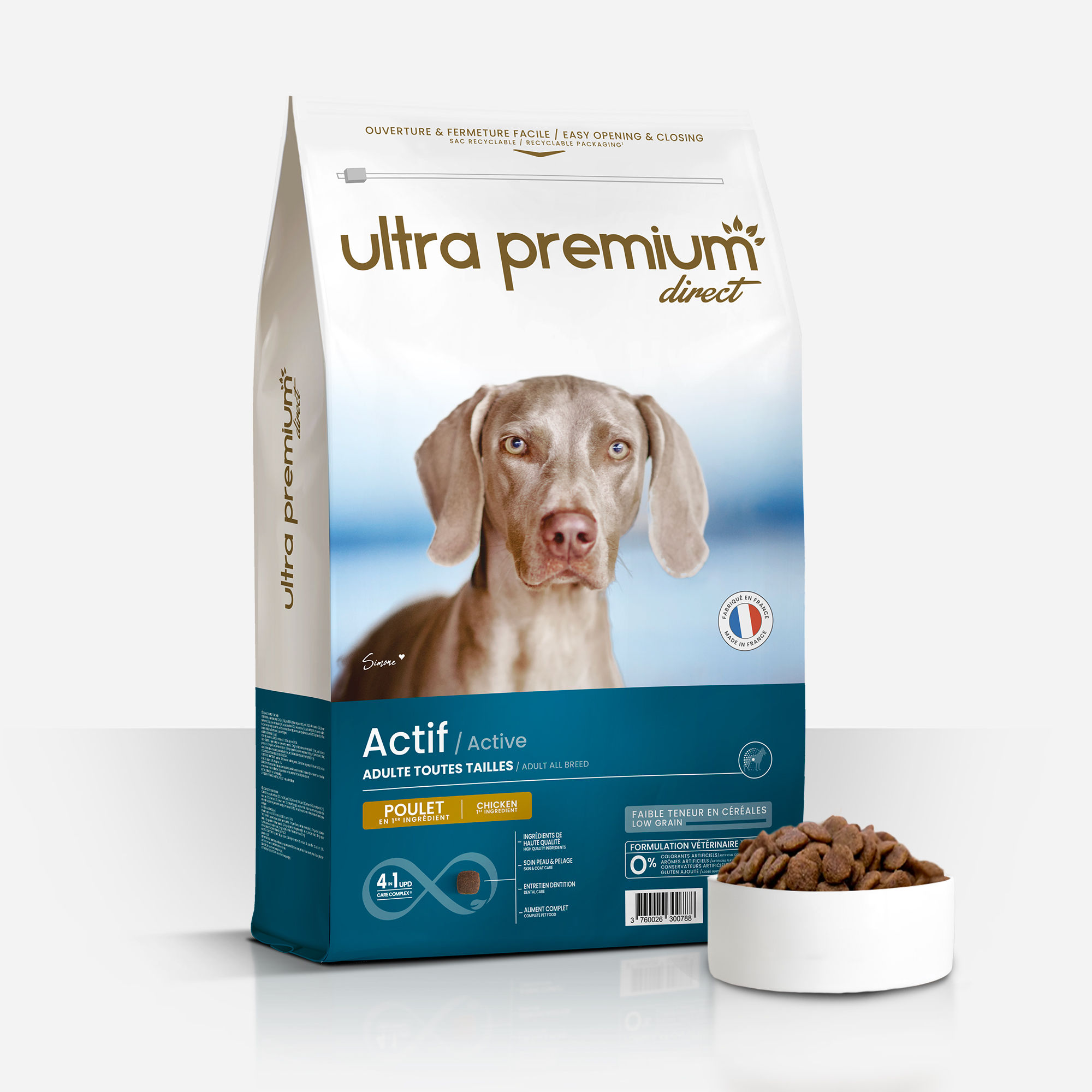 Ultra Premium Direct Facebook ad: En choisissant les croquettes Ultra Premium Direct, vous…