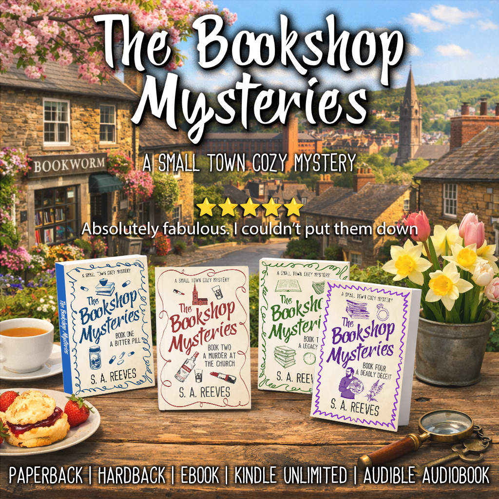 Adventures in Writing Facebook ad: Binge Worthy Cozy Mysteries