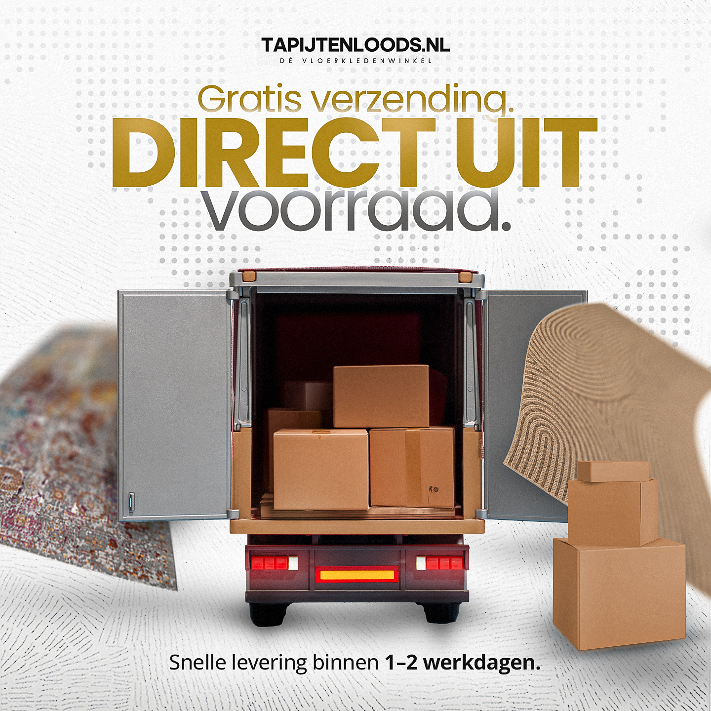 Tapijtenloods Facebook ad: Het ontbrekende stukje van je interieur