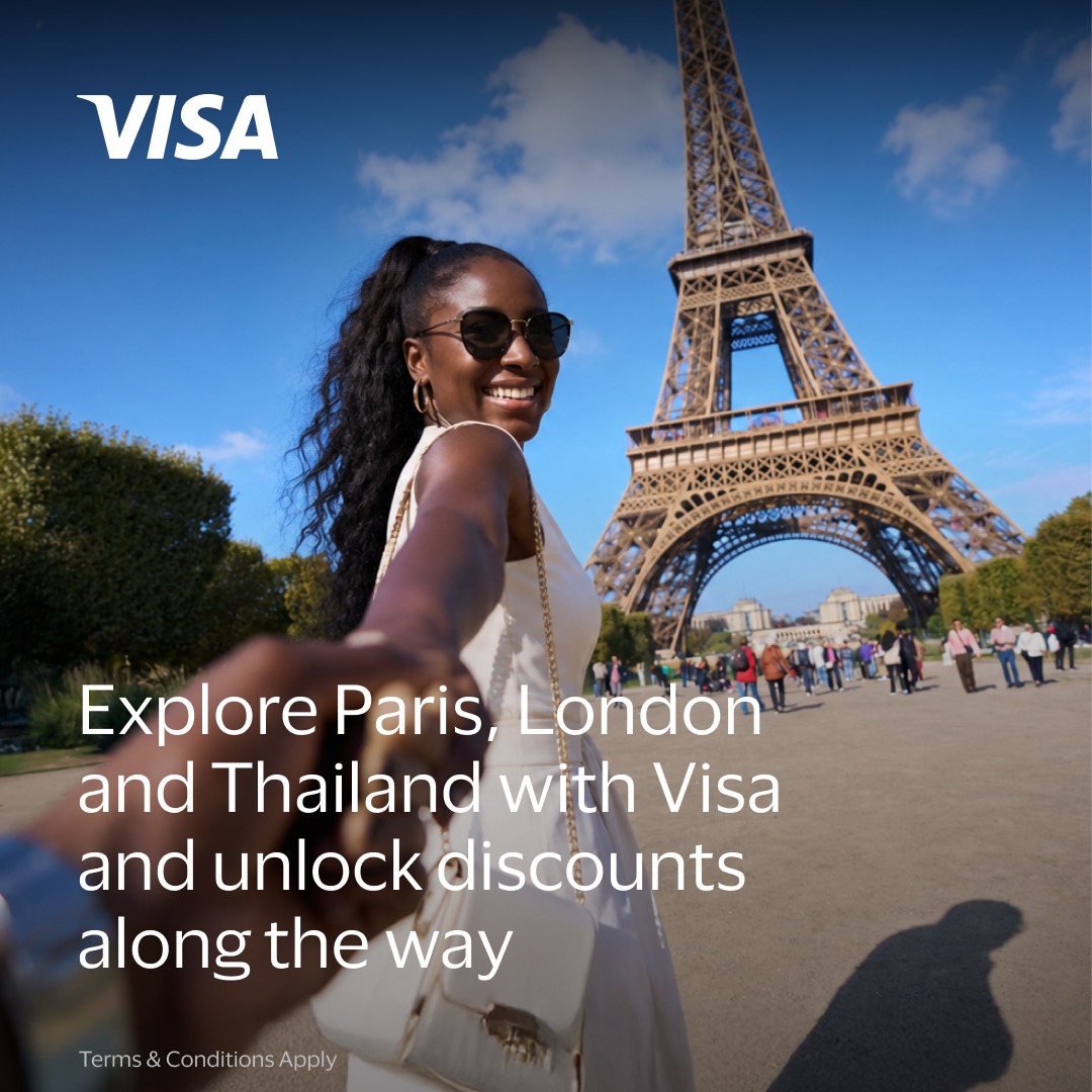 Visa Facebook ad: Explore more with your Visa Card.