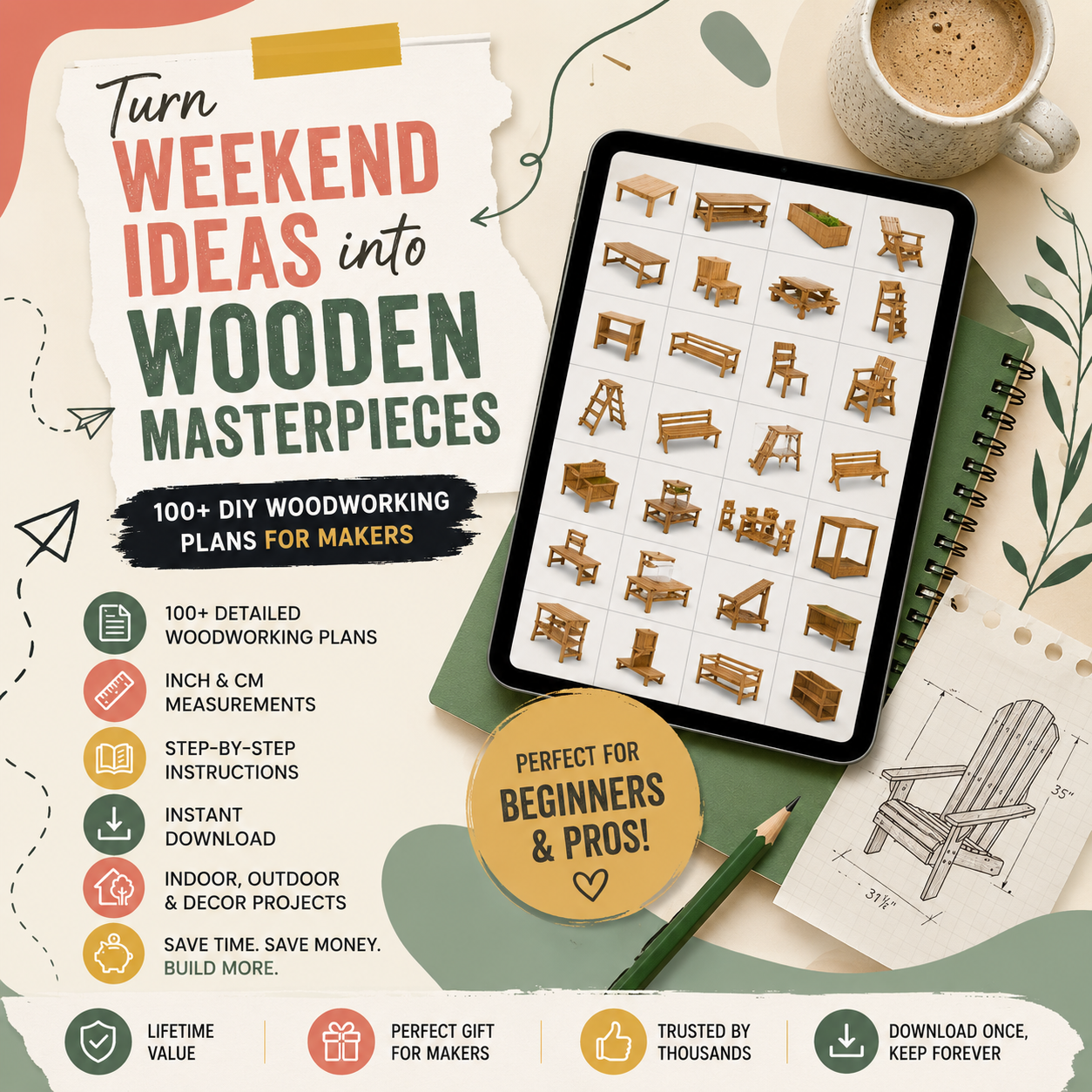 WoodCrafts DIY Facebook ad