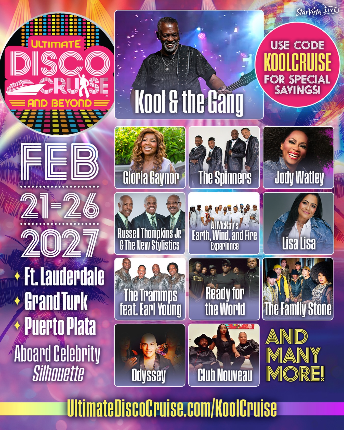 Gloria Gaynor Facebook ad: Home | Ultimate Disco Cruise