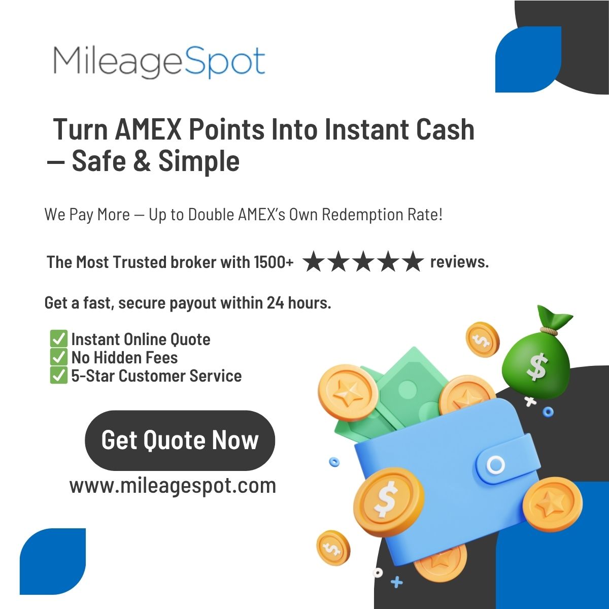 Mileage Spot Facebook ad from Jul 7, 2025