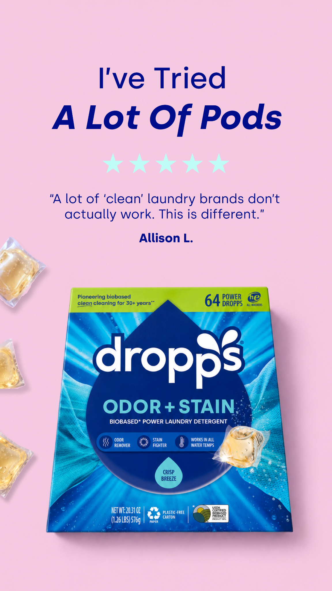 Dropps Facebook ad
