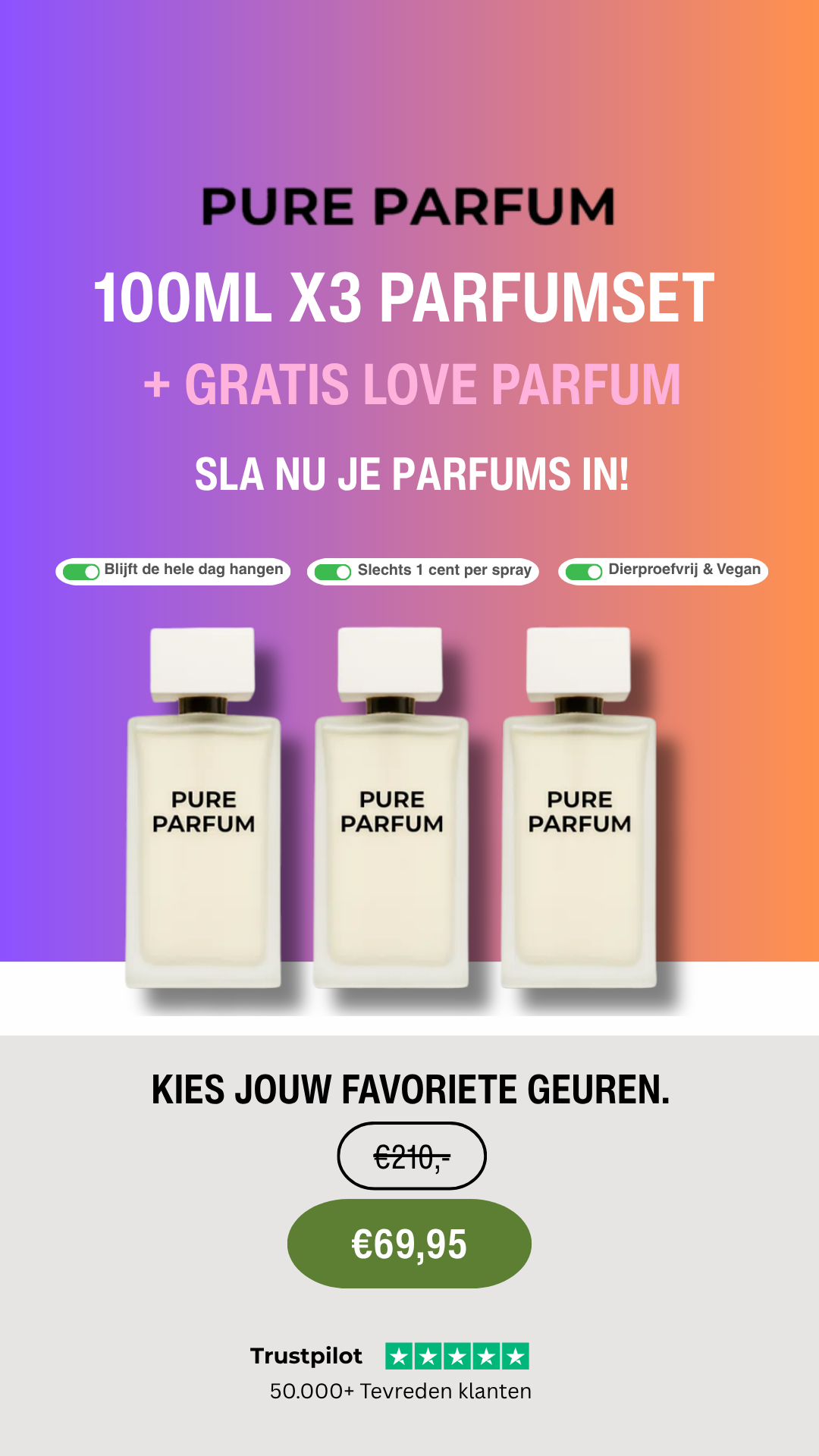 Pure Parfum Facebook ad