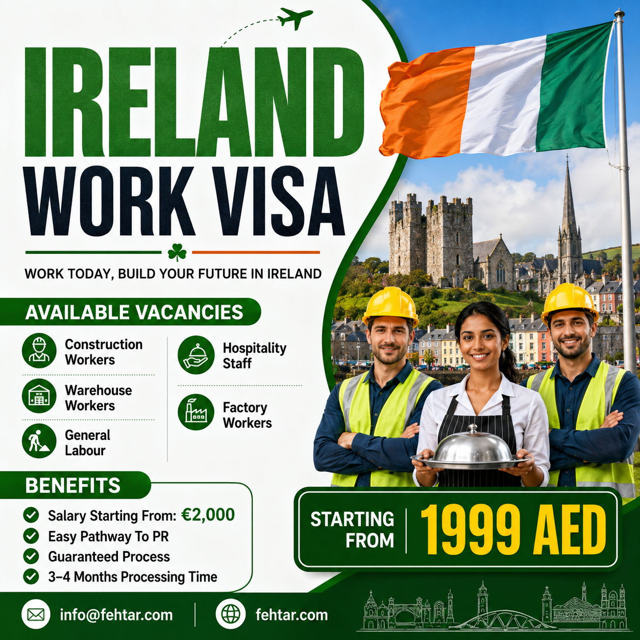 Fehtar Group - Business Consulting and Corporate Services Facebook ad: Explore Job Opportunities in Europe