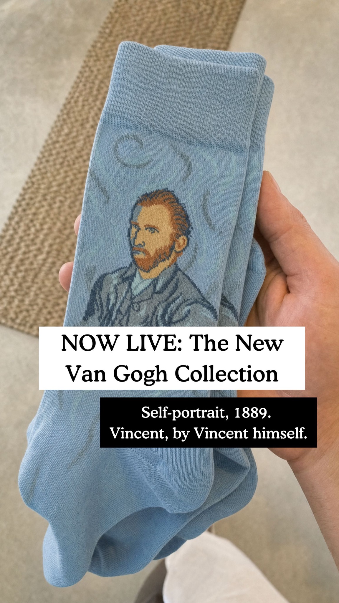 Kunstsokken Facebook ad: Discover the new Van Gogh collection