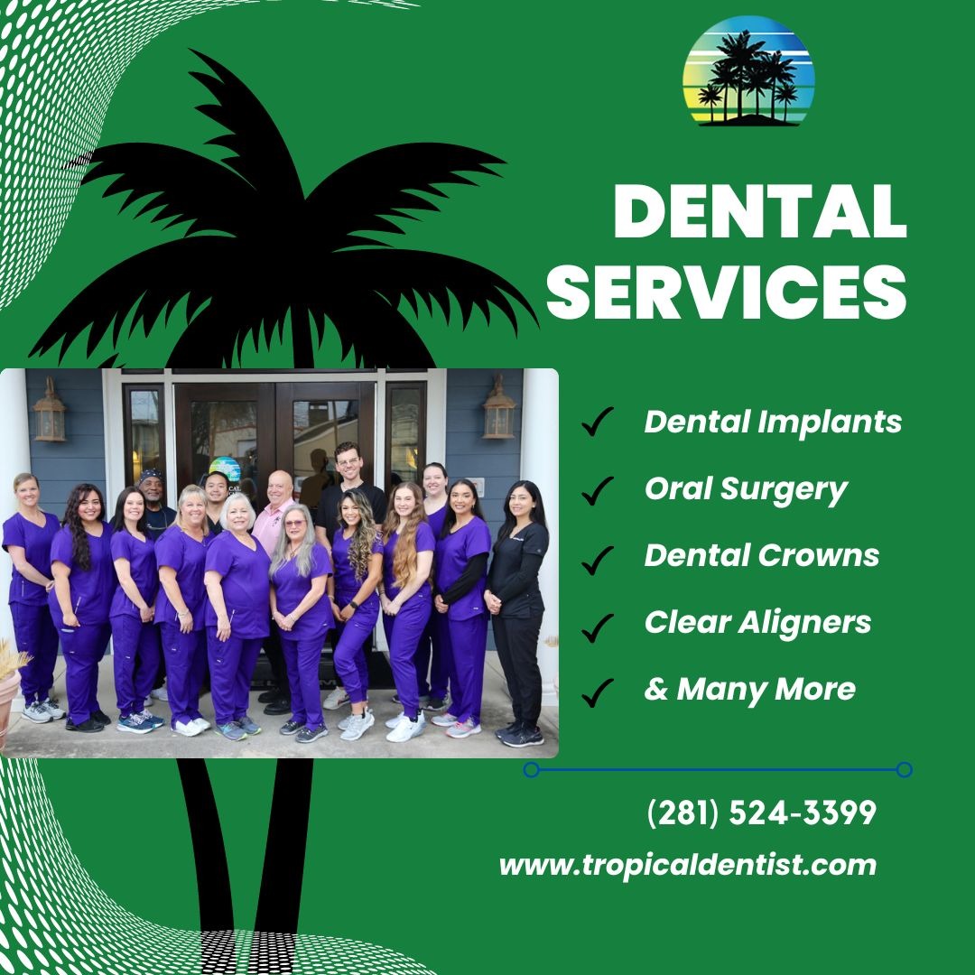 Tropical Dental Care Facebook ad: Dentist in Tomball