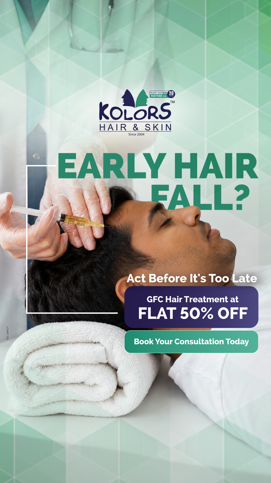 Kolors Hair and Skin Facebook ad: Bring Back your hair