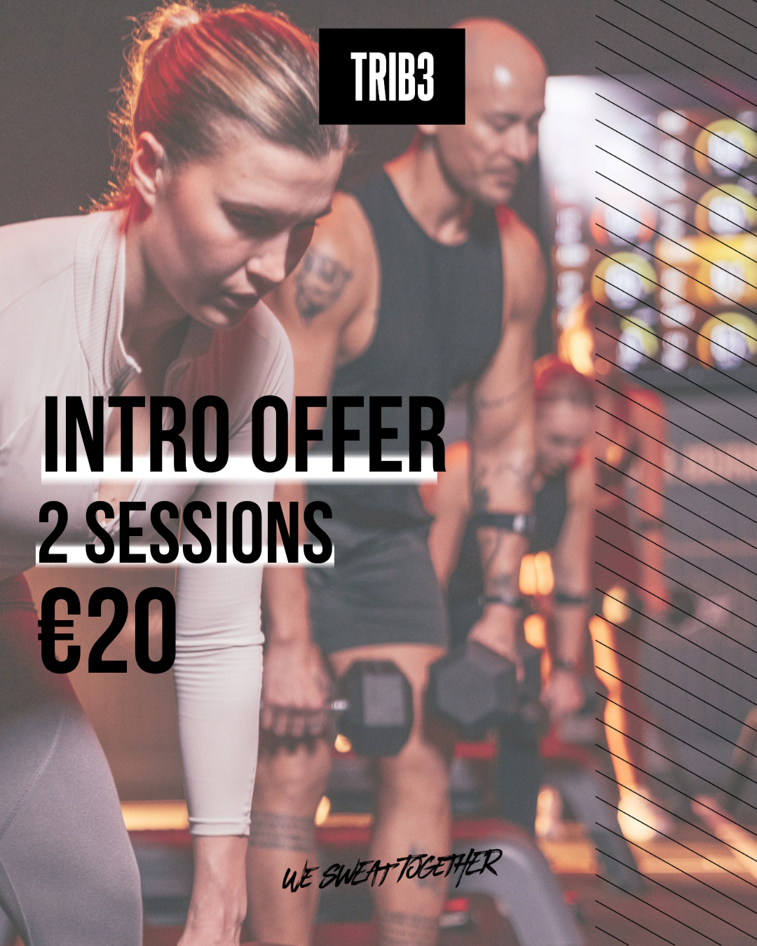 TRIB3 Middenweg Facebook ad: Intro Offer deal