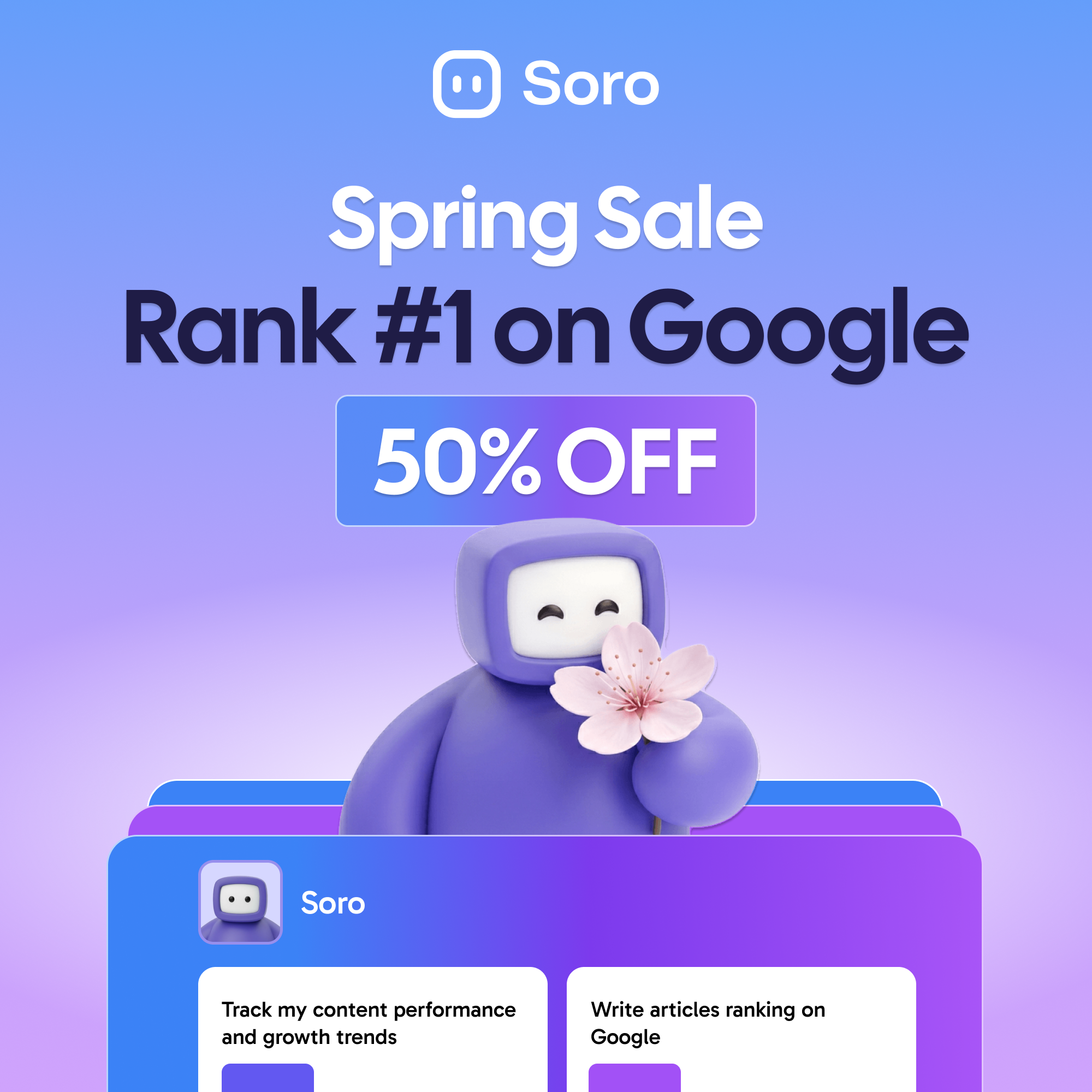 Soro SEO Facebook ad