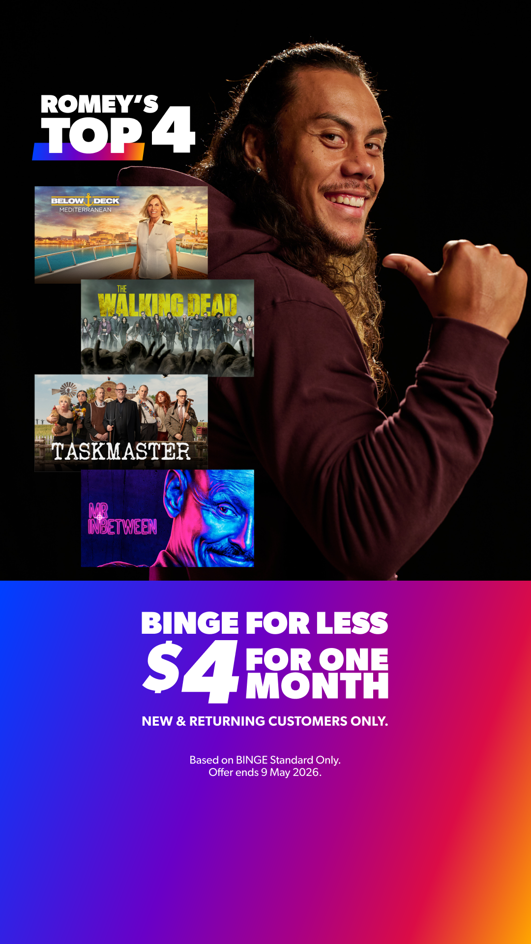 Binge Facebook ad