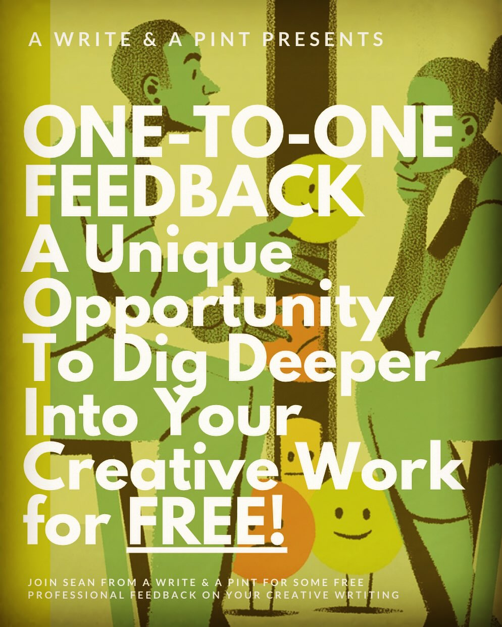 A Write & a Pint Facebook ad: Creative Writing Workshop | A Write & a Pint | London