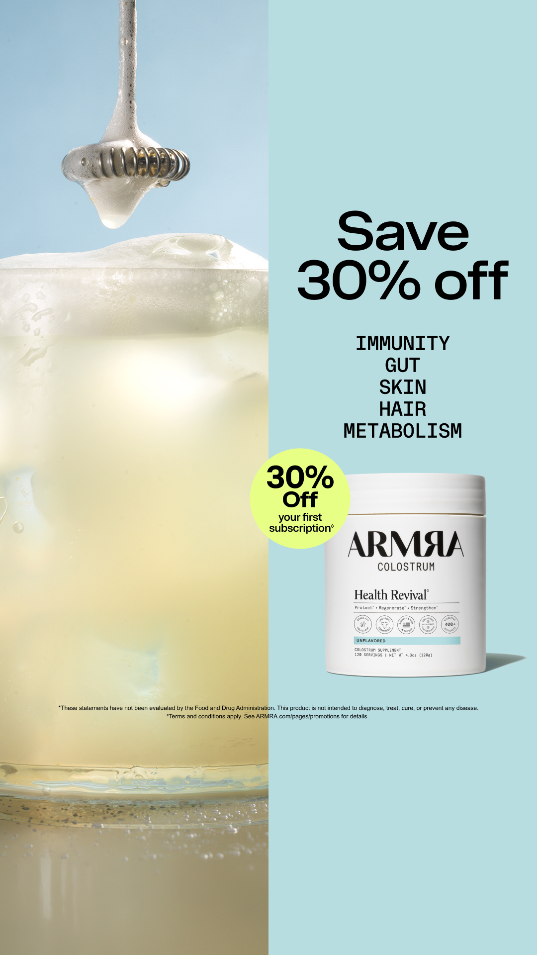 ARMRA Facebook ad