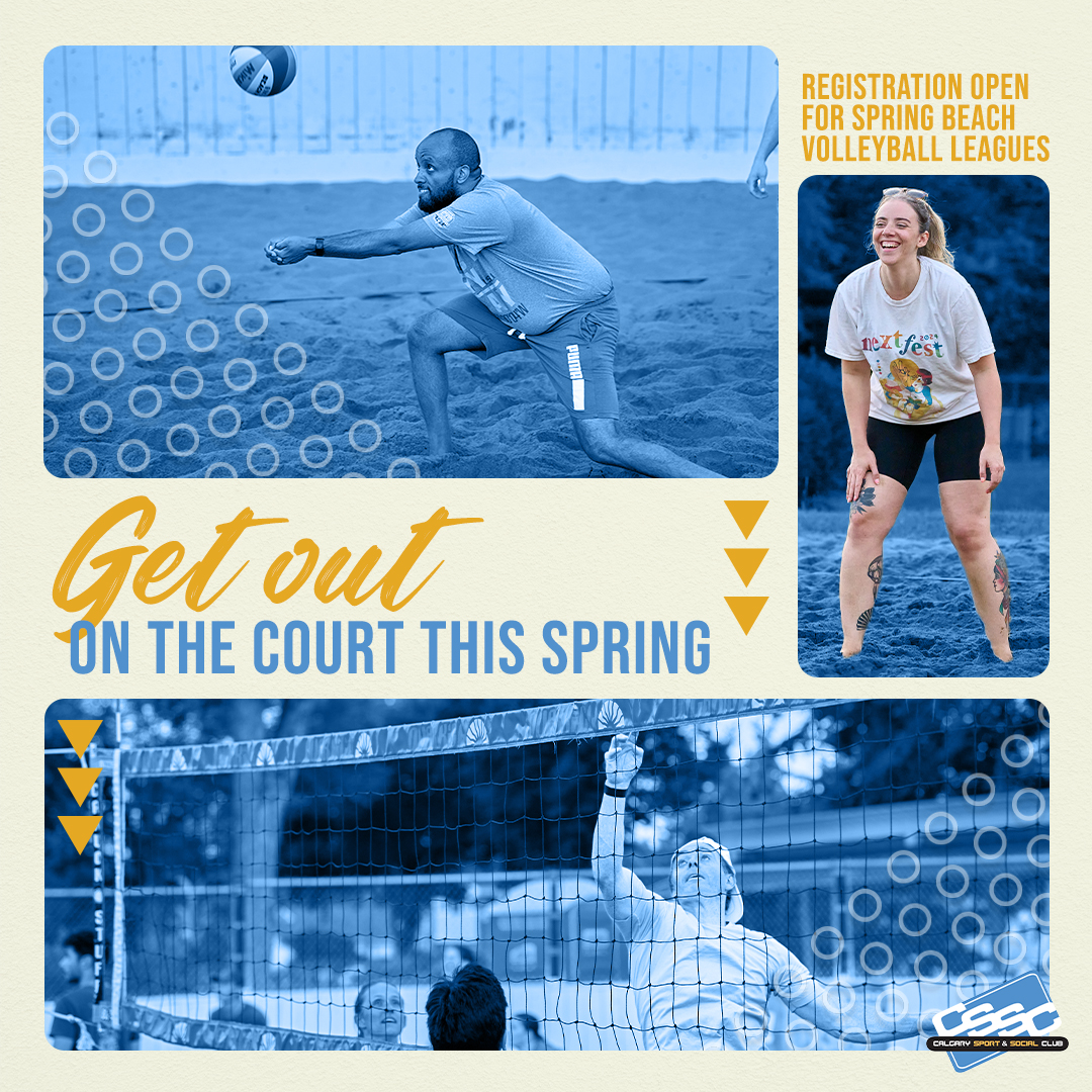 Calgary Sport & Social Club (CSSC) Facebook ad: BEACH VOLLEYBALL LEAGUES