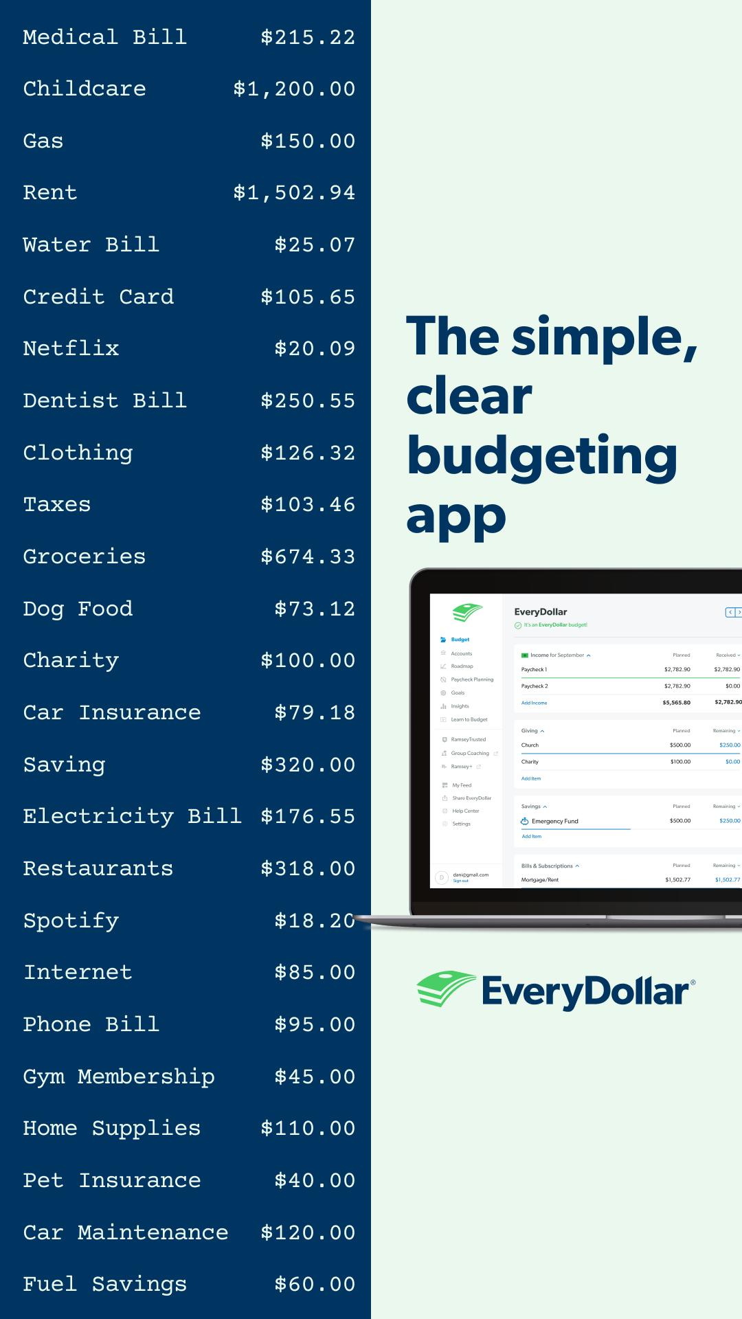 EveryDollar Facebook ad