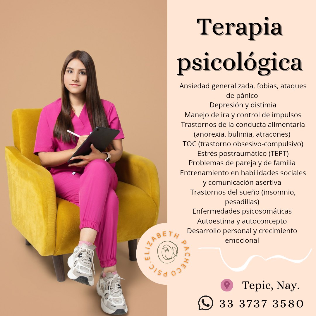 Psicóloga Elizabeth Pacheco Facebook ad: Tu bienestar emocional merece ser prioridad.
