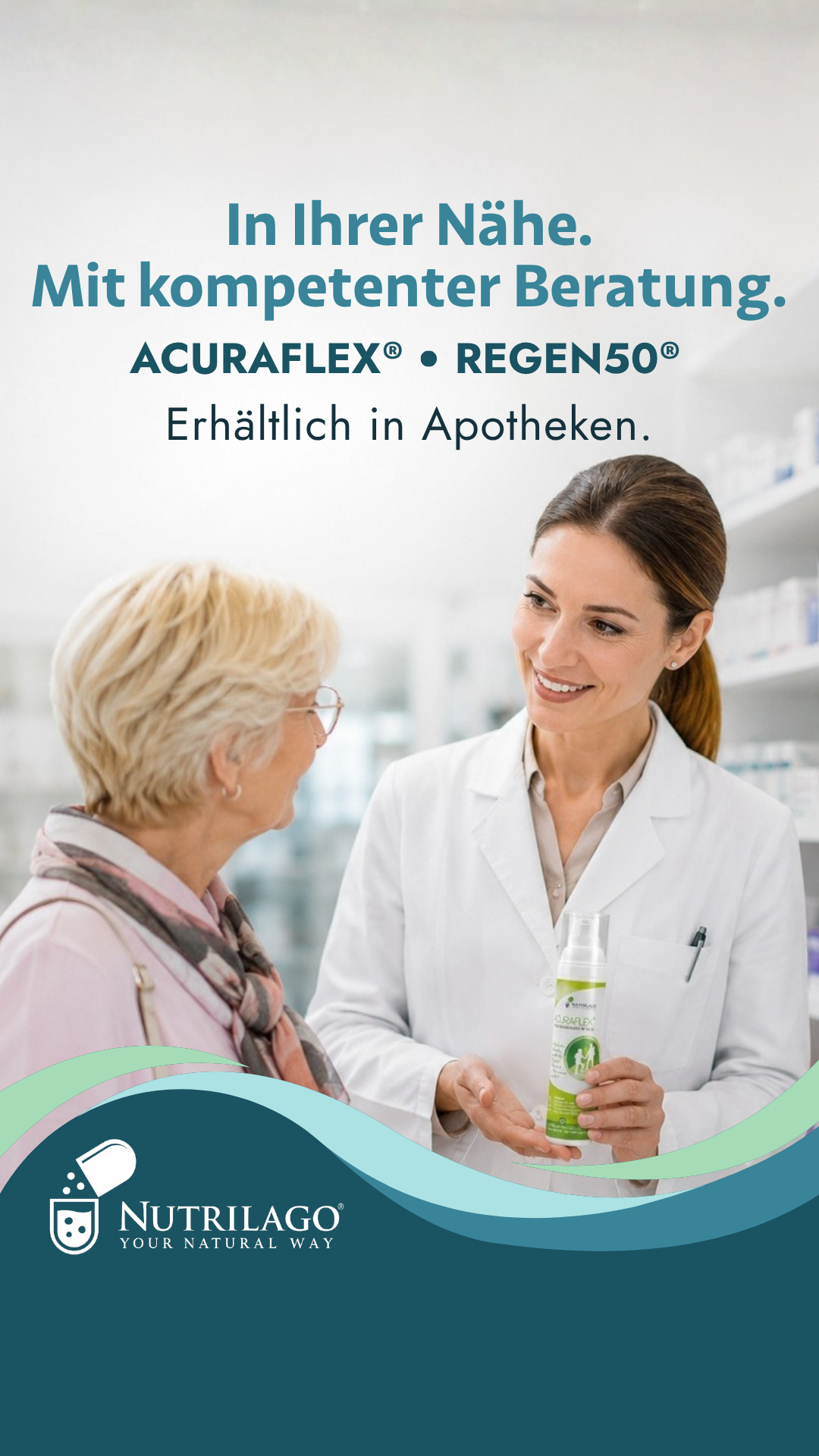 Nutrilago Deutschland Facebook ad: Apotheke in Ihrer Nähe finden