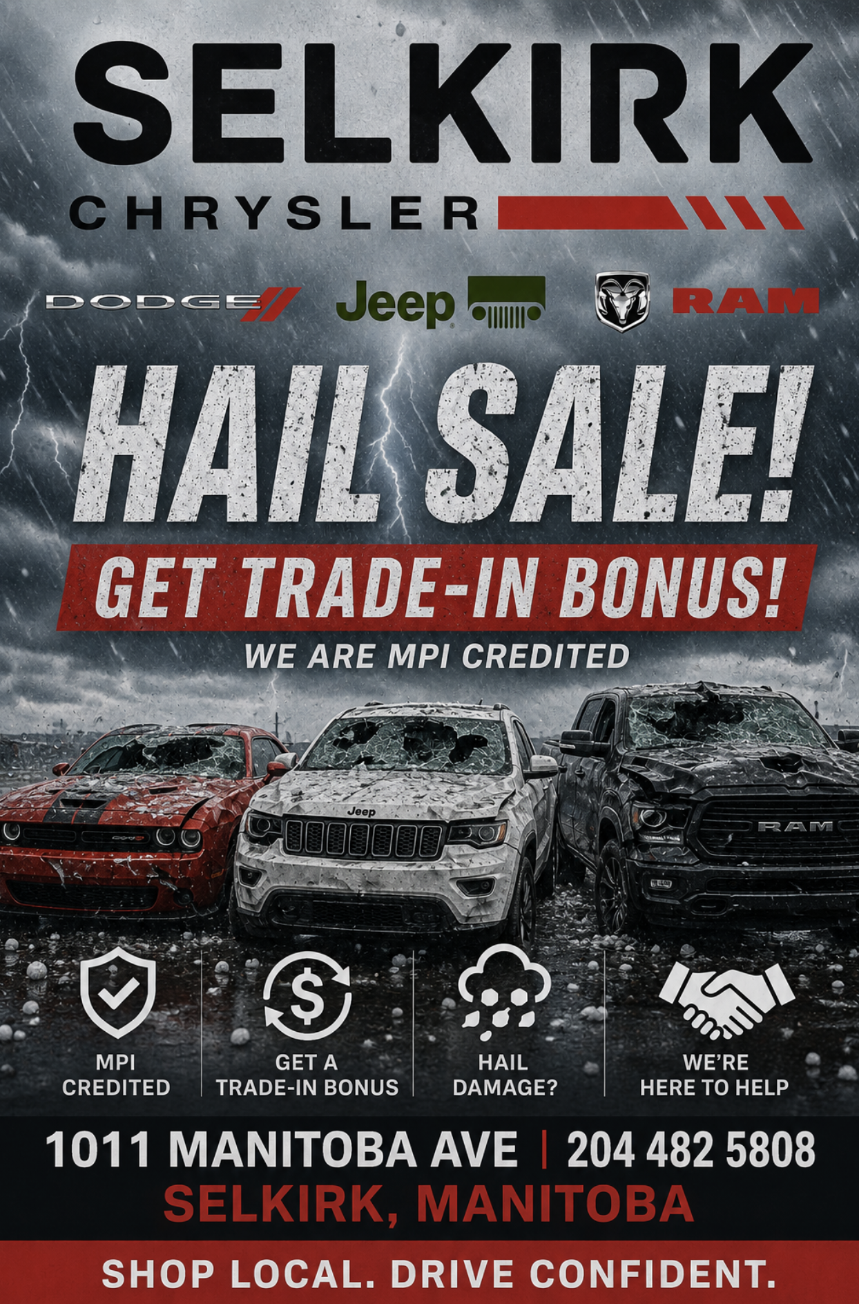 Selkirk Chrysler Dodge Jeep Ram Facebook ad: Skip The Repair Process