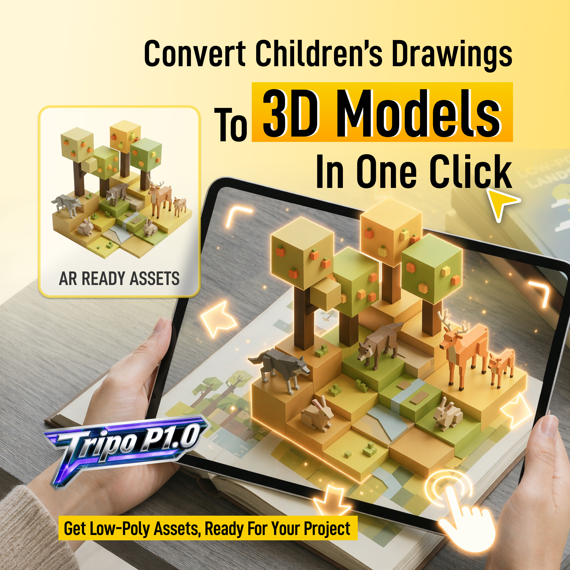 Tripo 3D Facebook ad