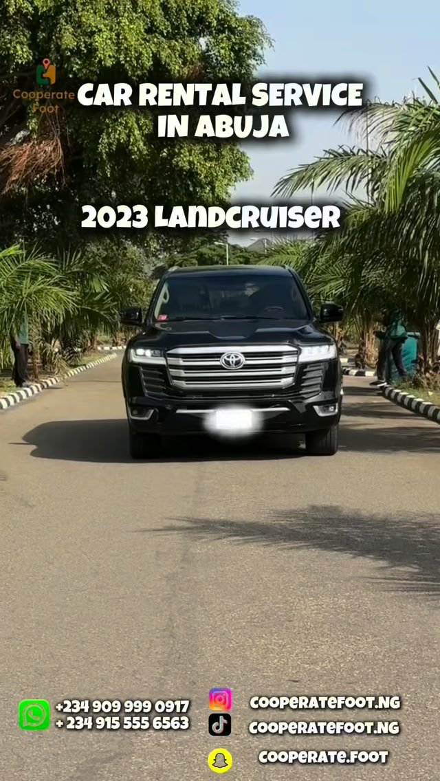 Cooperate Foot Facebook ad: Executive Chauffeur-Driven Car Rental Services in Abuja