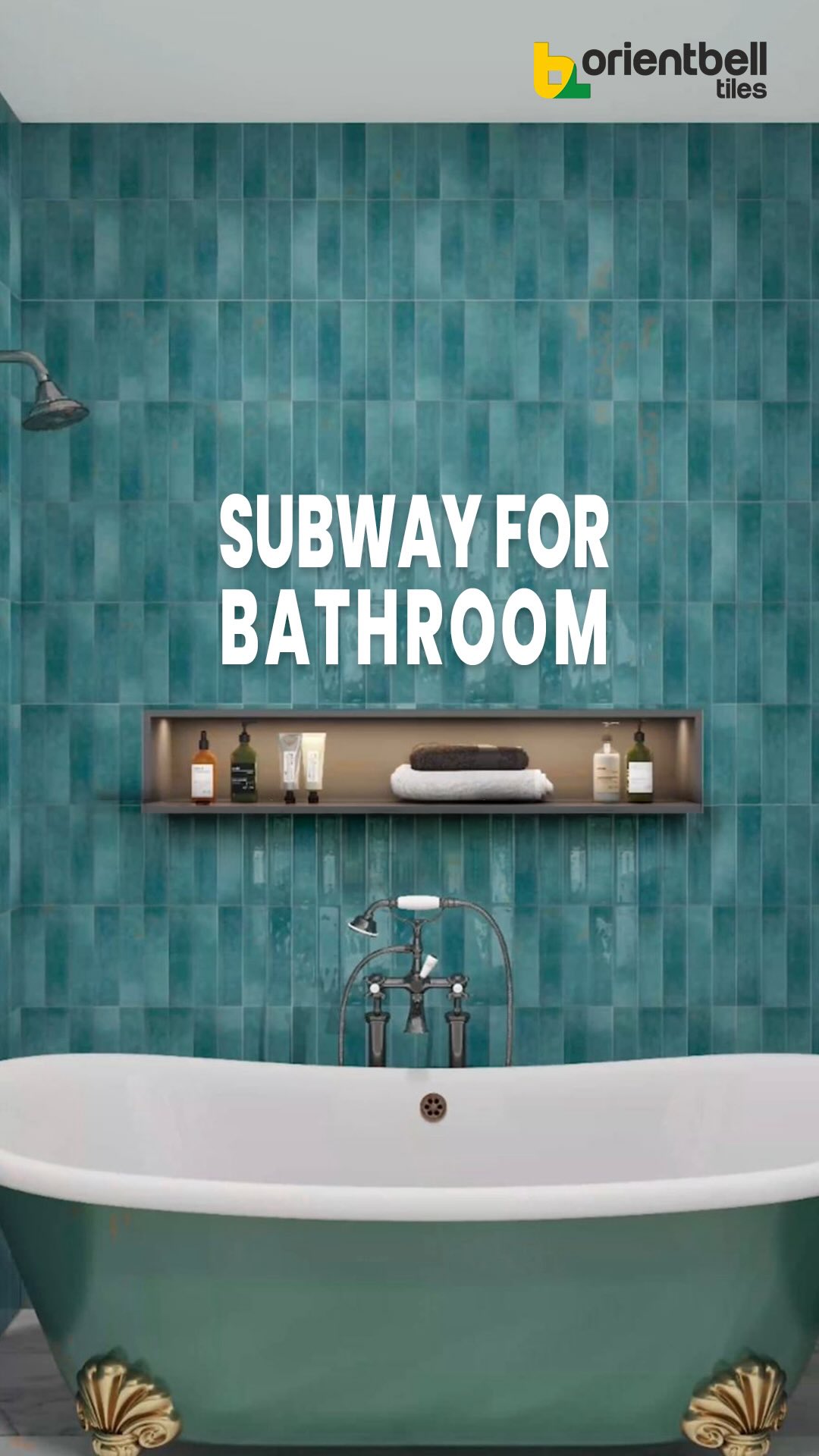 Orient Bell Tiles Facebook ad: Designing a bathroom Don’t overlook subway tiles