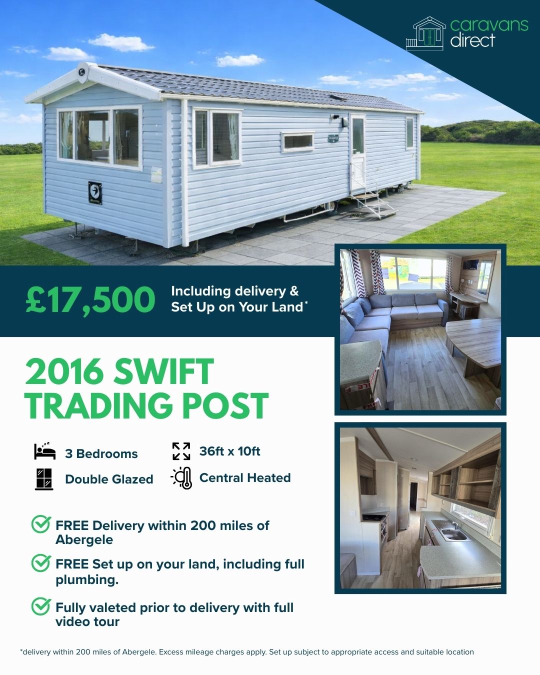North Wales Caravans Facebook ad from Feb 2, 2026