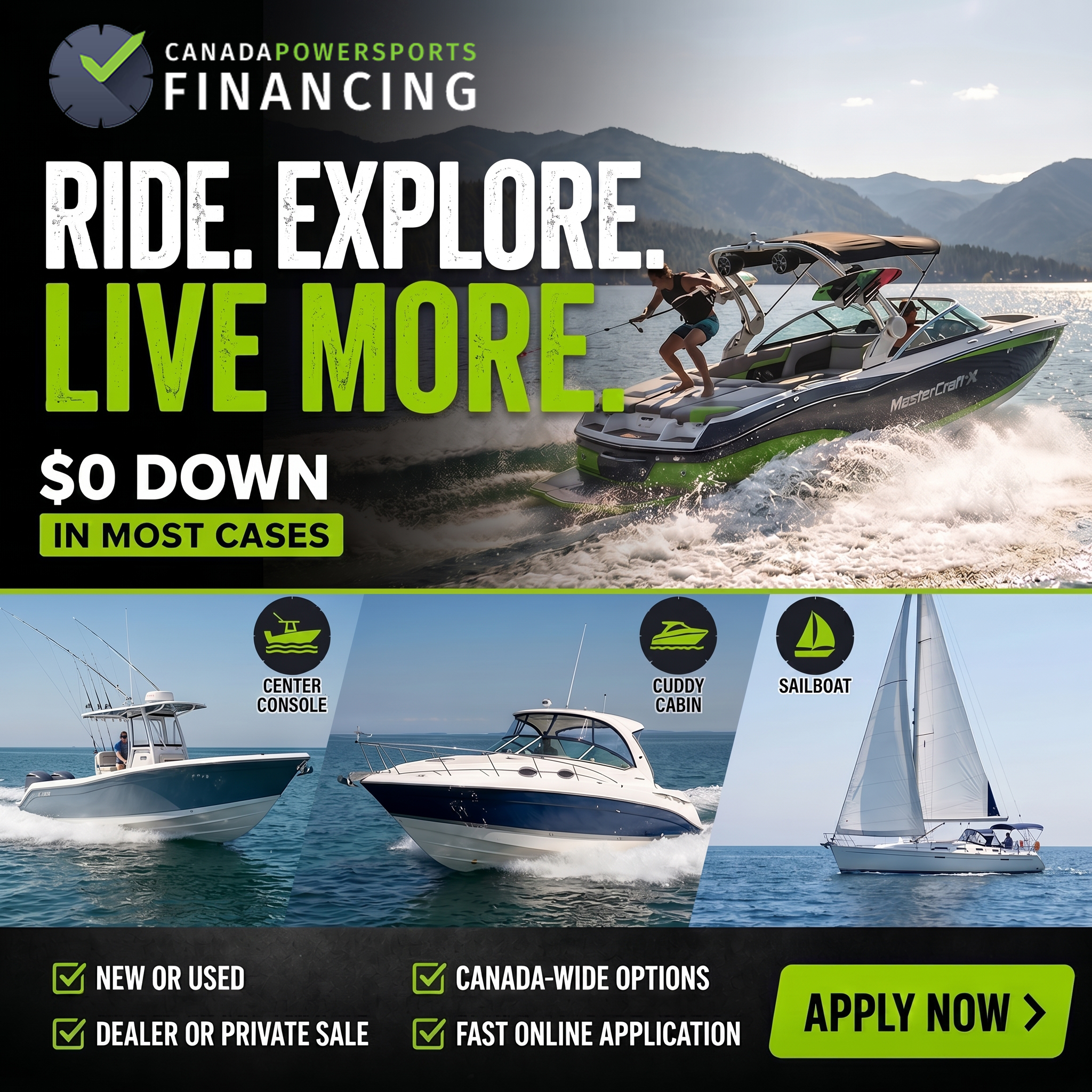 Canada Powersports Financing Facebook ad