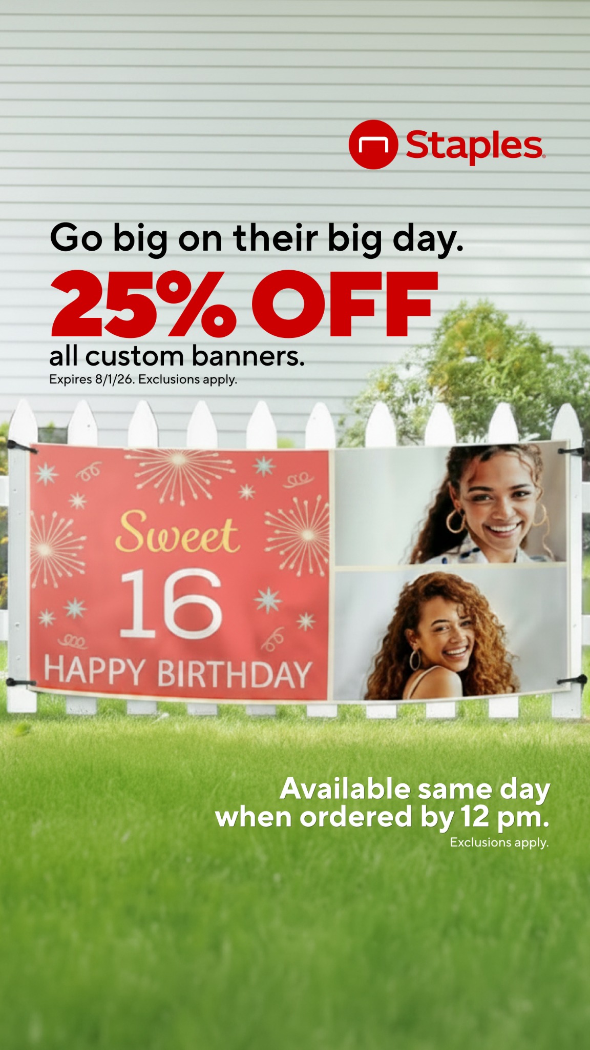 Staples Facebook ad