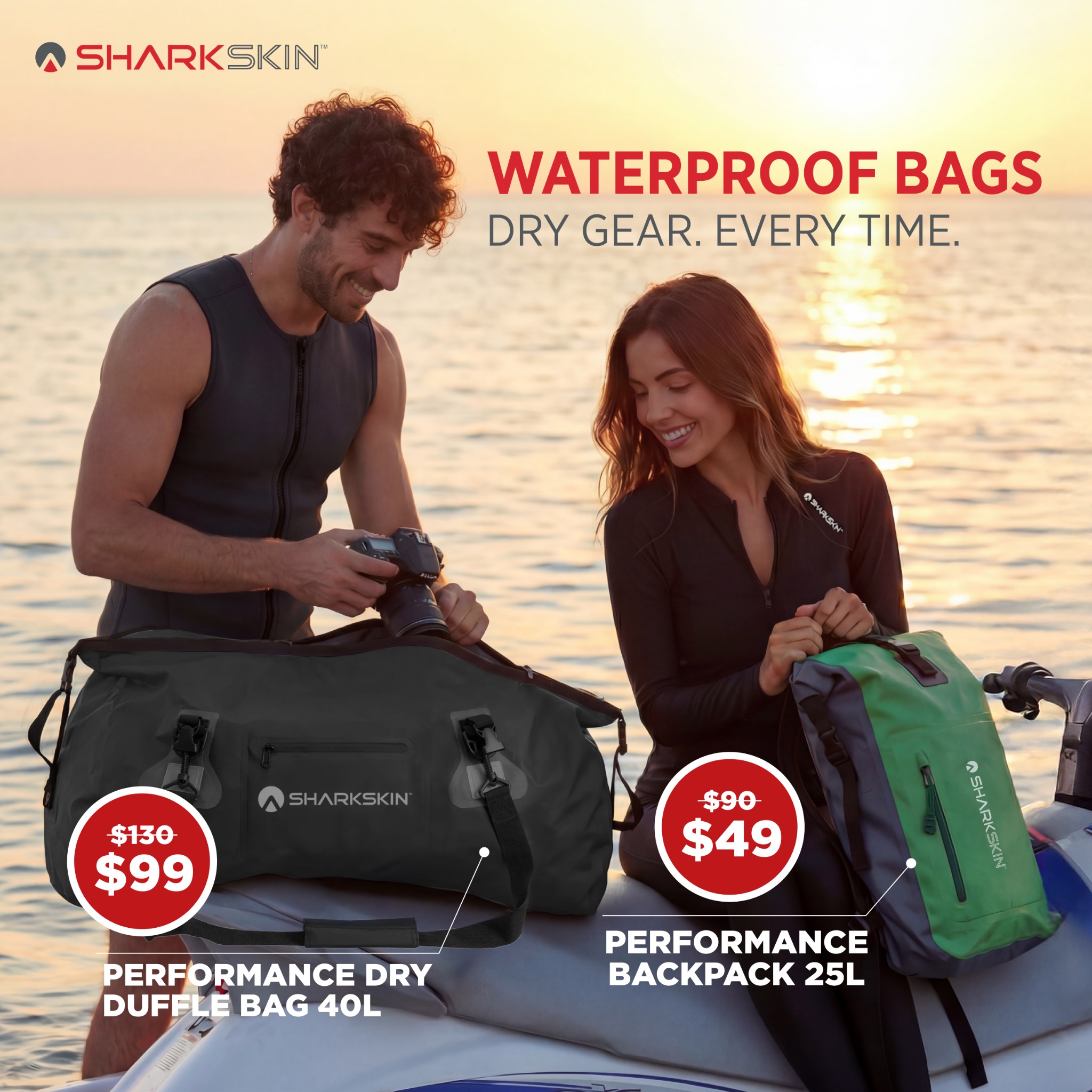 SHARKSKIN Facebook ad
