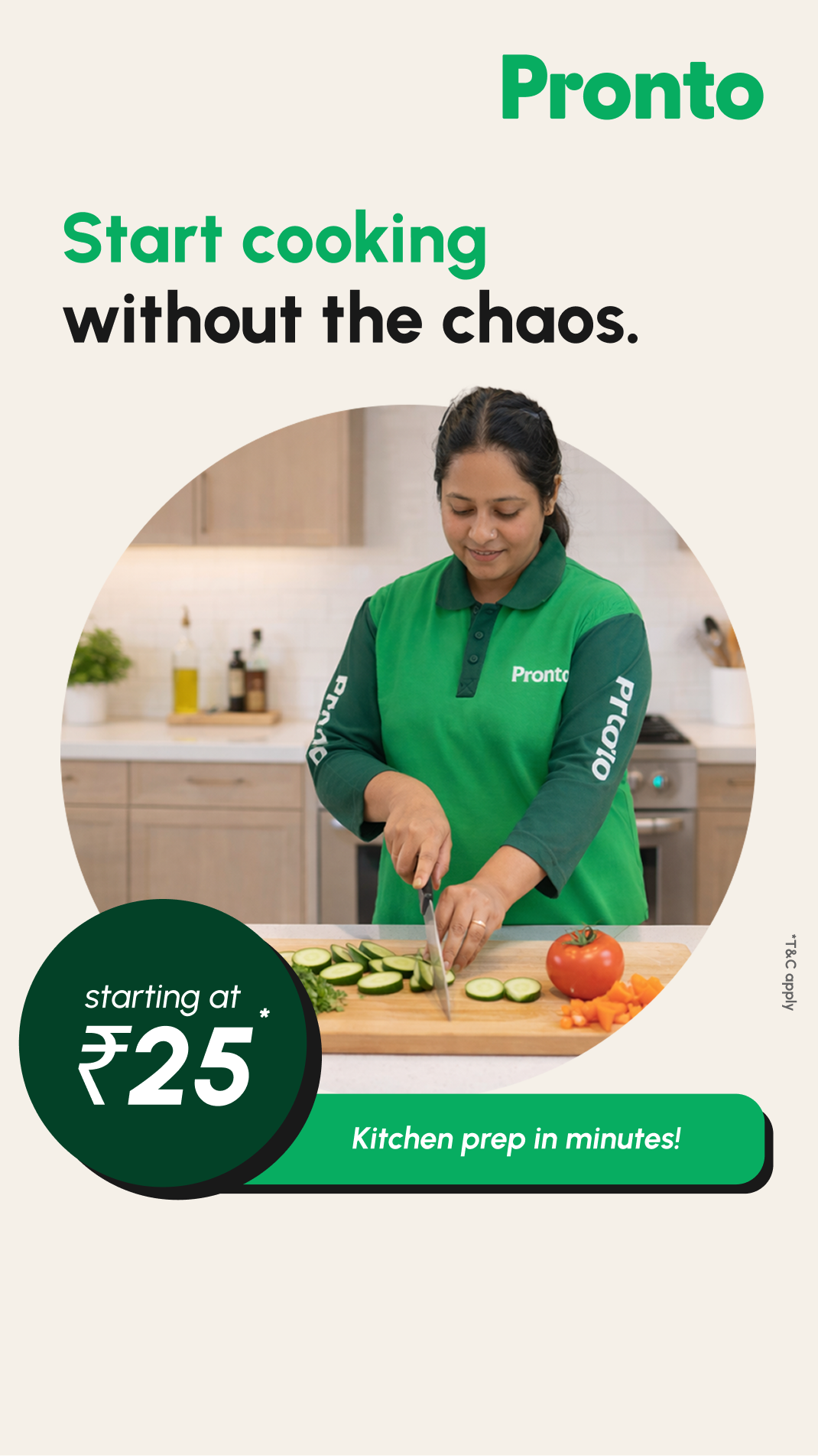Pronto - India's 10 Minute Home Services App Facebook ad