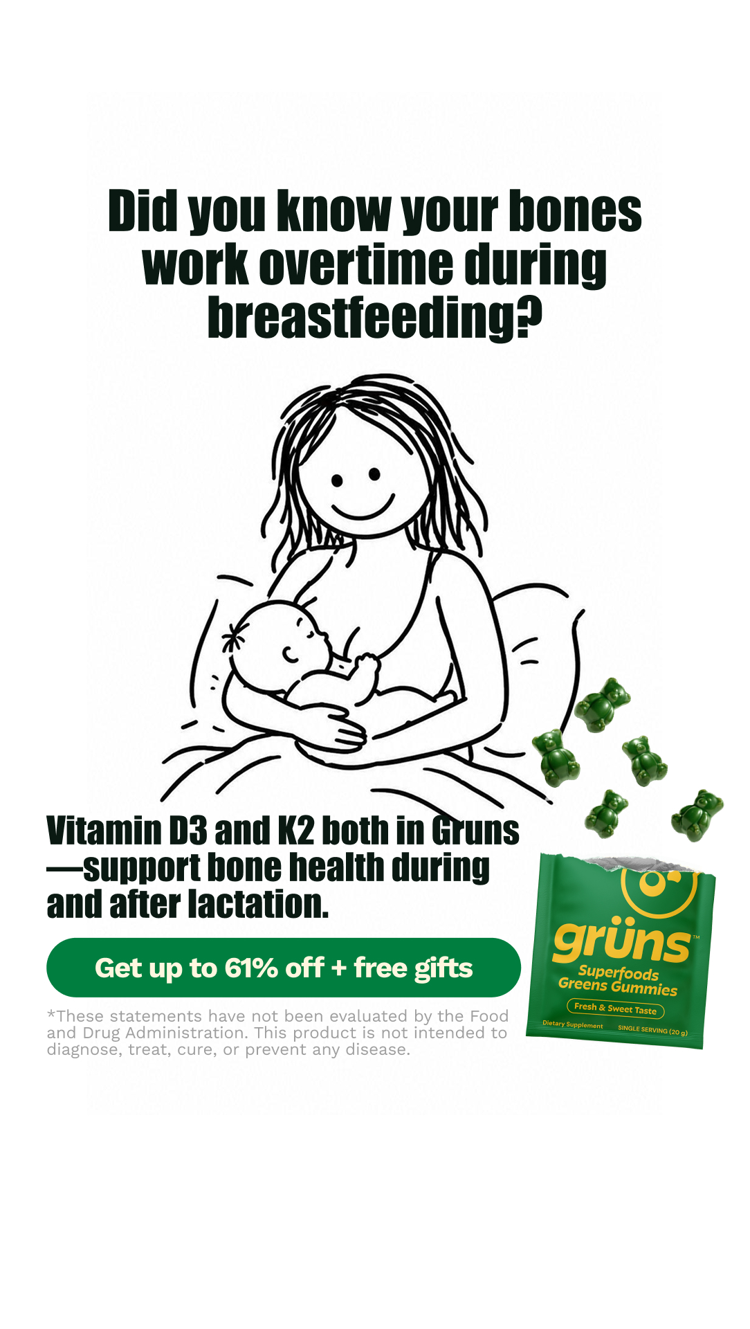 Grüns Facebook ad