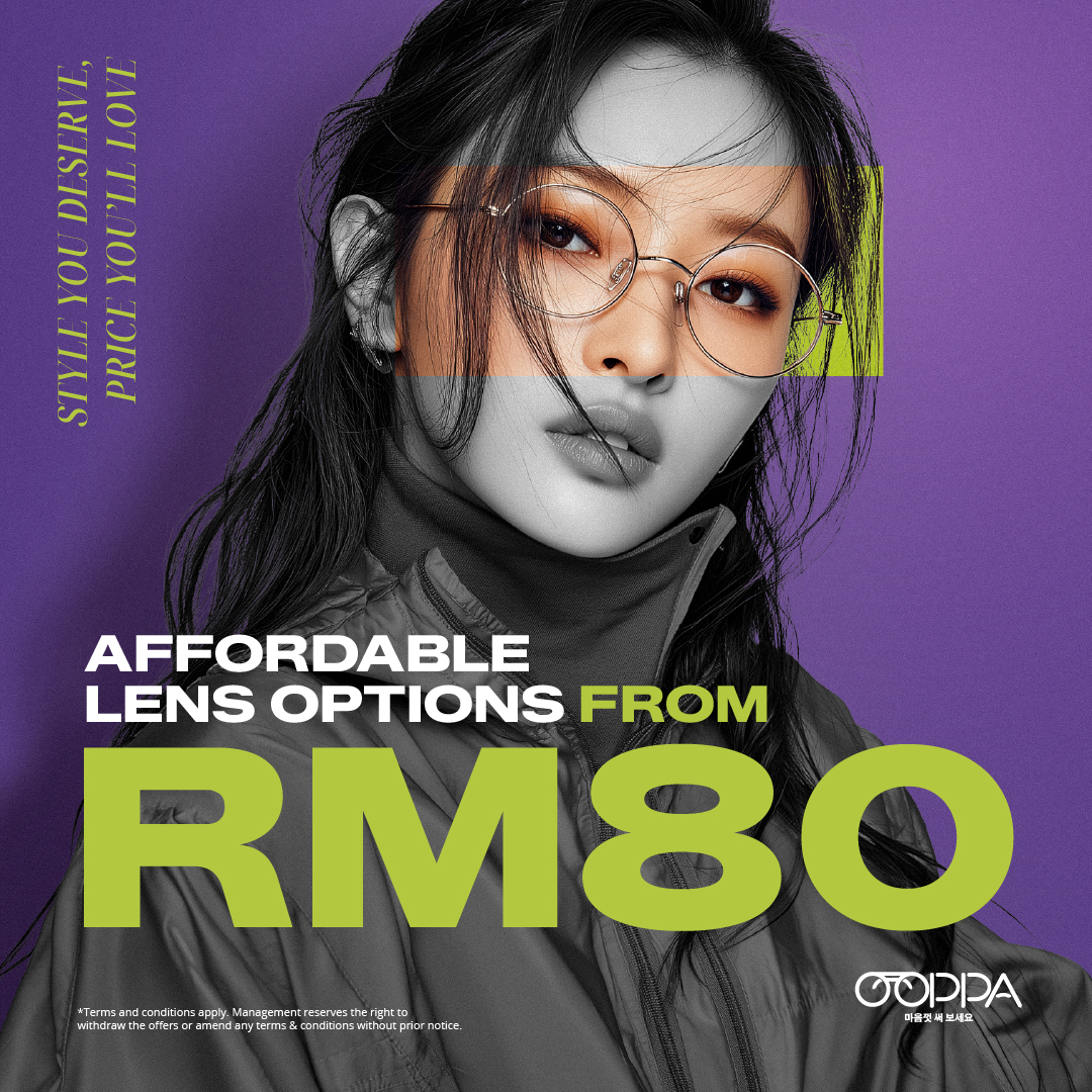 OOPPA Malaysia Facebook ad: Whether you need reading glasses, blue light protection…