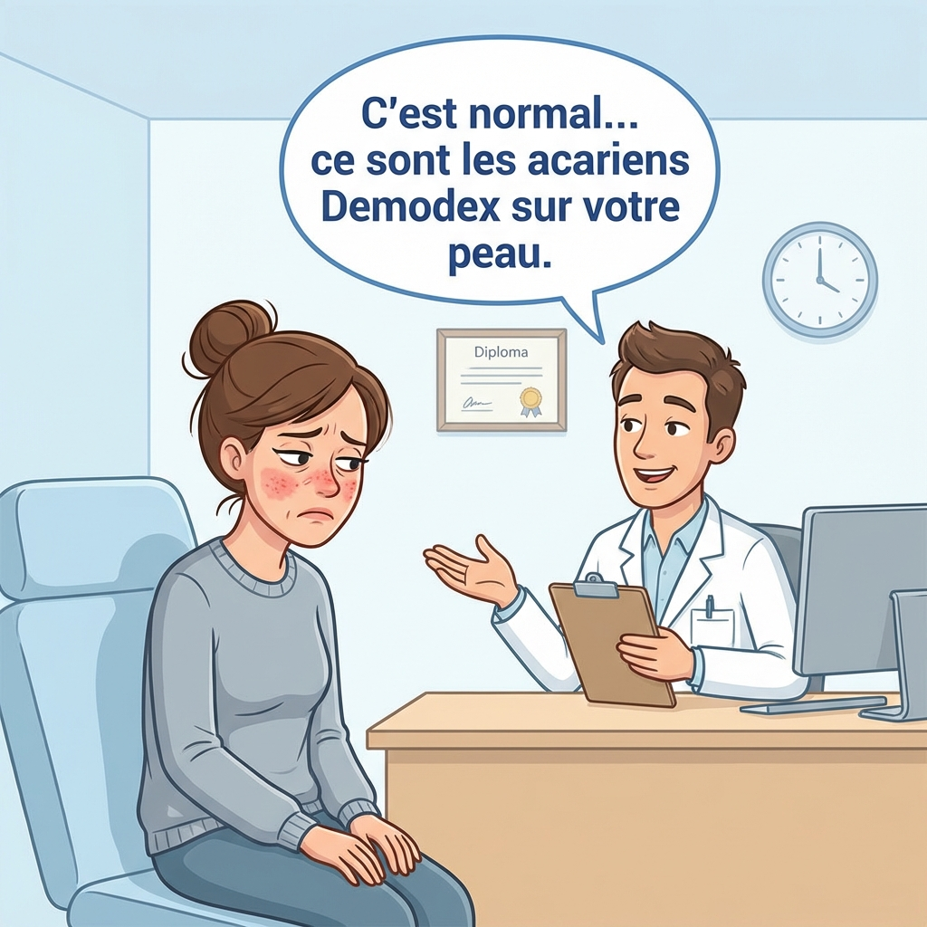 Dr. Camille Beaumont Facebook ad: Lis ça si tu as des rougeurs qui te gênent